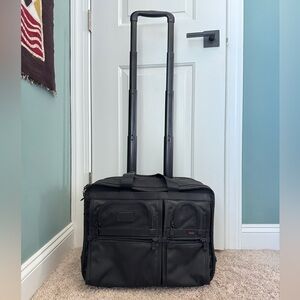 Tumi Black Rolling Briefcase
